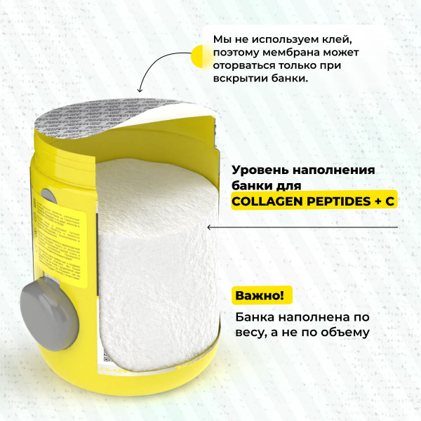 Коллаген STEELPOWER COLLAGEN PEPTIDES+C, 200 гр, Натуральный (без вкуса)