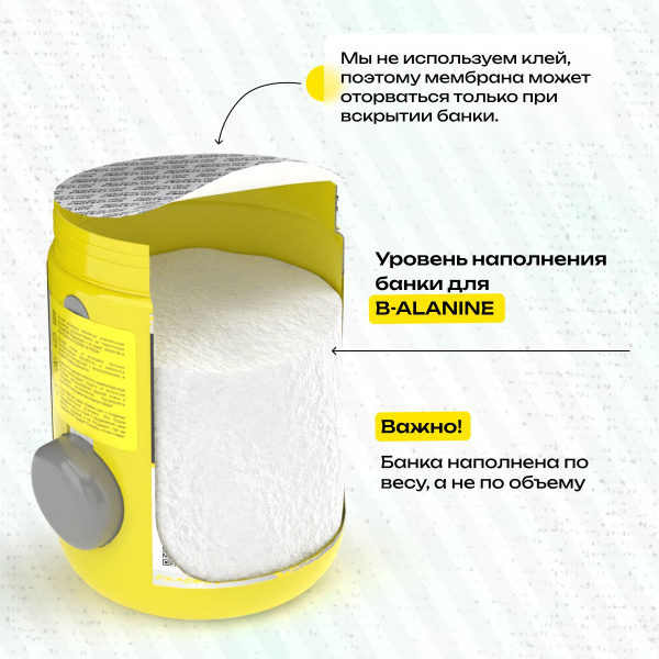 Б-Аланин STEELPOWER B-ALANINE, 200 гр, Натуральный (без вкуса)