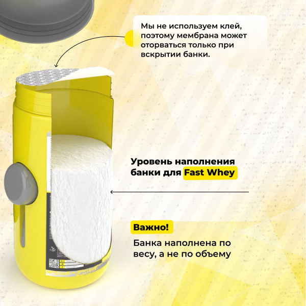 Сывороточный протеин STEELPOWER FAST WHEY, 900 гр, Банан